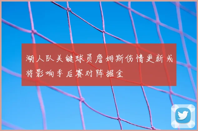湖人队关键球员詹姆斯伤情更新或将影响季后赛对阵掘金
